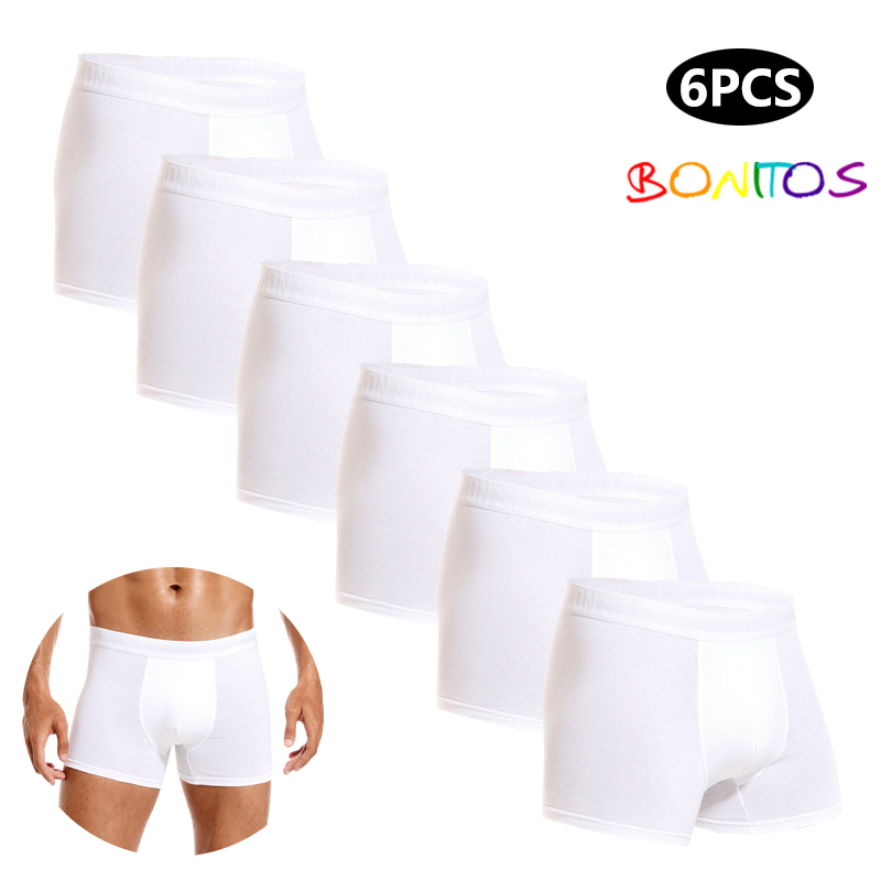 กางเกงในผู้ชายสีขาว6ชิ้นกางเกง - Boxer Brief Pack Cotton บทวิจารณ์และราคา