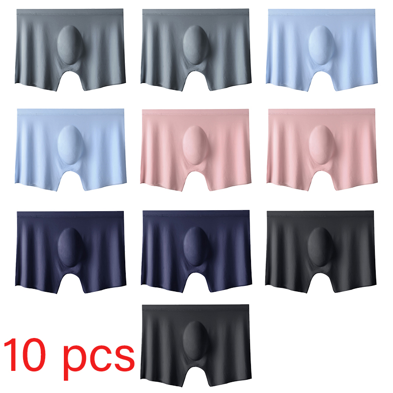 10 ชิ้น/ล็อตชายฤดูร้อนผ้าไหมน้ - Multi Pack Underwear บทวิจารณ์และราคา