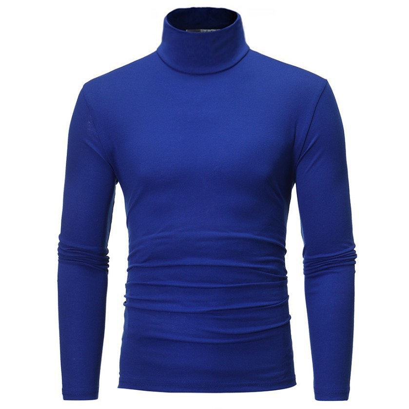 เสื้อยืดคอสูงผู้ชาย ฤดูใบไม้ร่ - T Shirt Tight Fit บทวิจารณ์และราคา